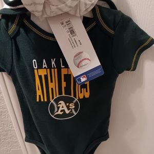 Baby Athletic A's Onesie 0-3 Months